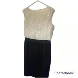 Lauren Ralph Lauren two tone pencil skirt dress size 8